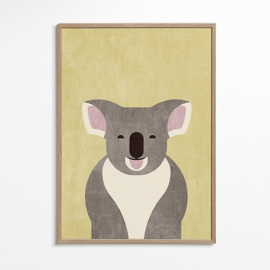 Plakat dziecięcy koala uśmiechnięty