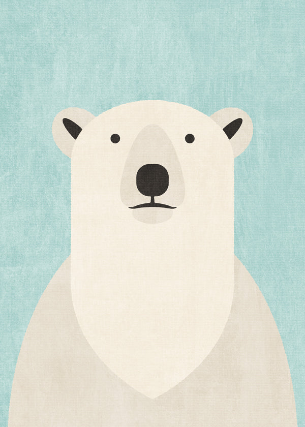 Obraz niedźwiedź polarny minimalny