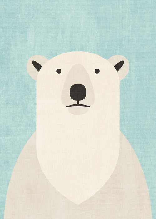 Obraz niedźwiedź polarny minimalny