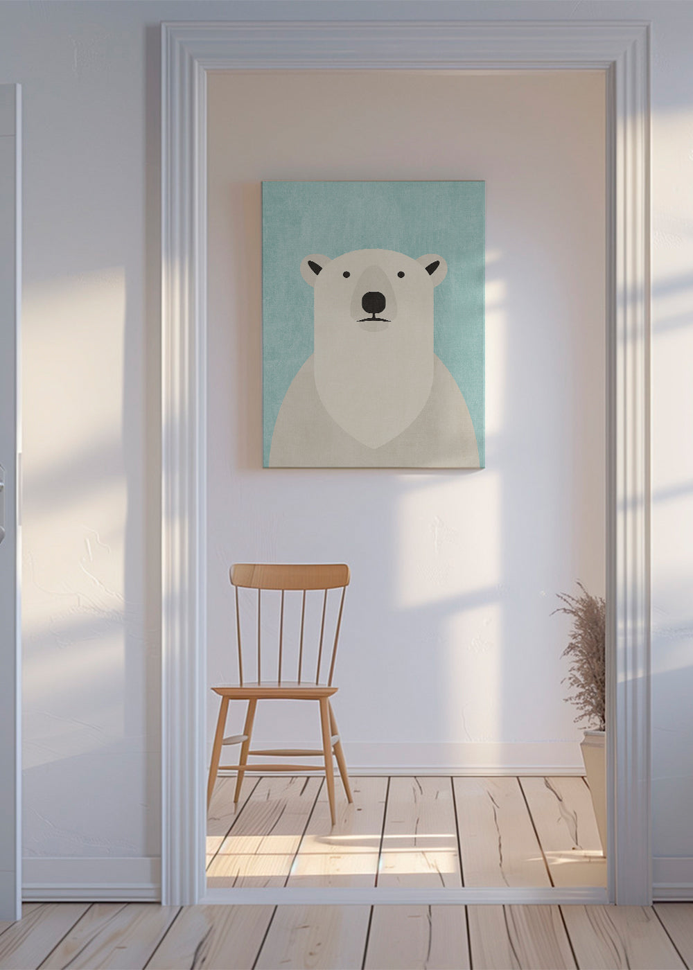 Obraz niedźwiedź polarny minimalny
