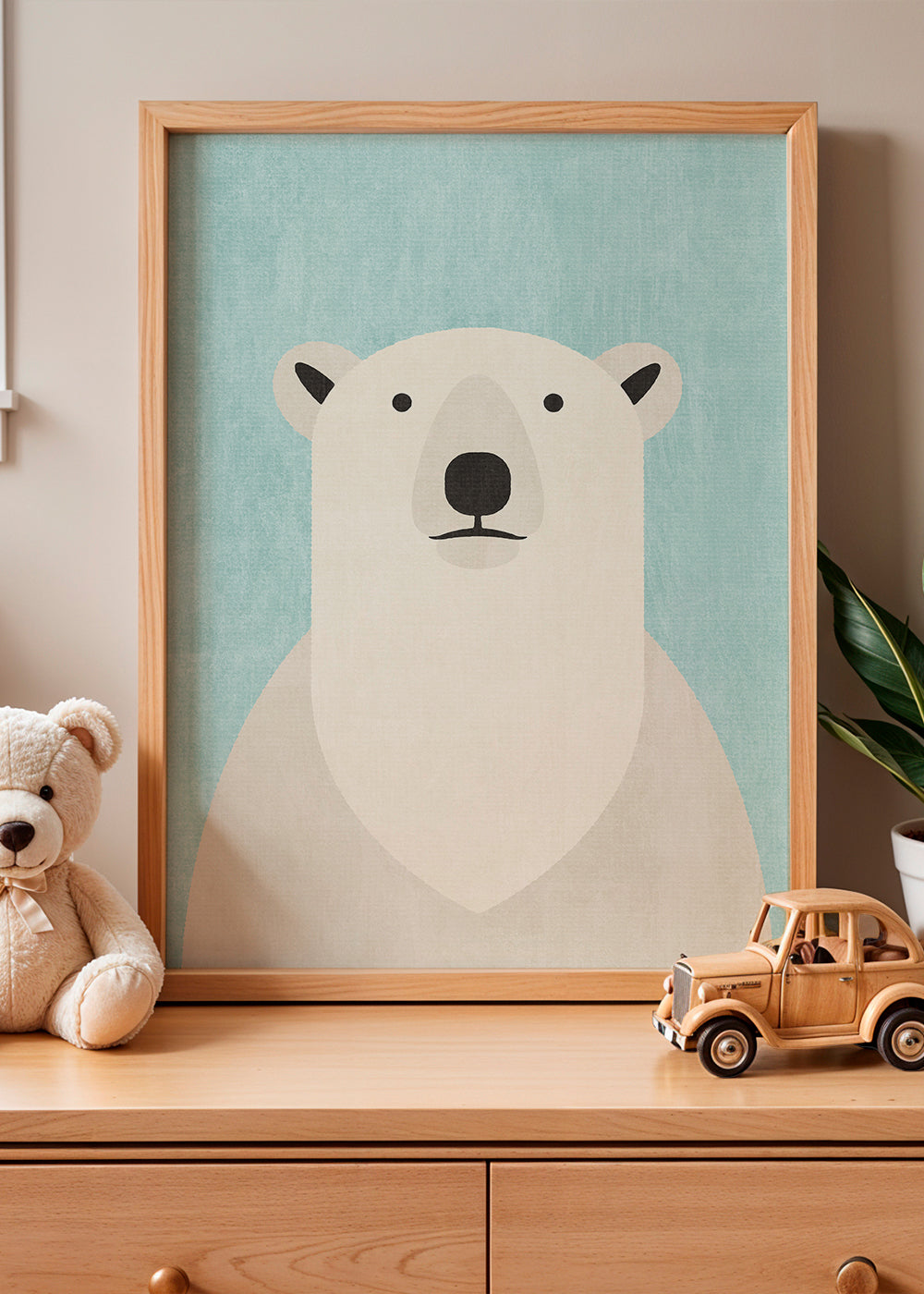 Obraz niedźwiedź polarny minimalny