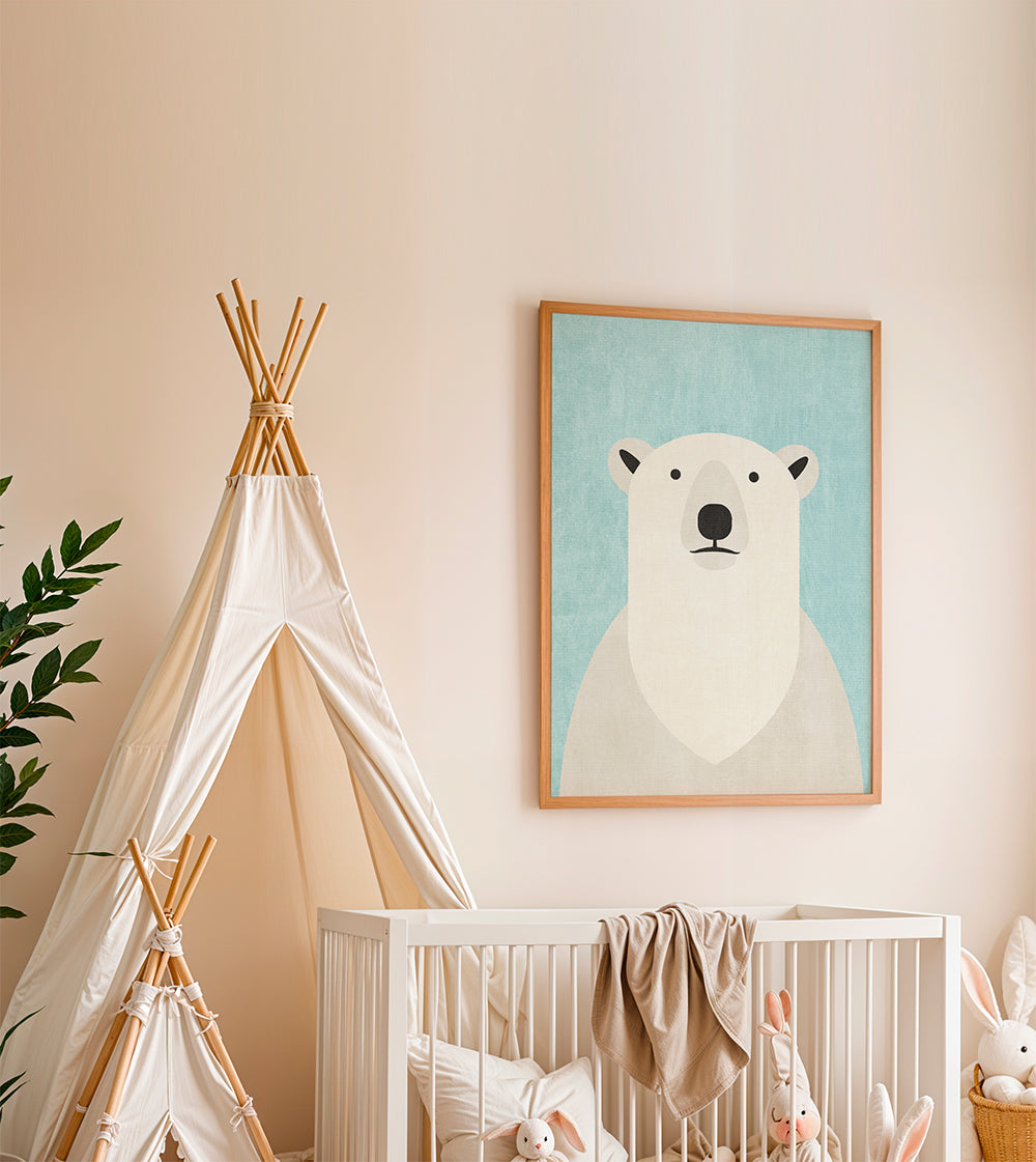 Obraz niedźwiedź polarny minimalny