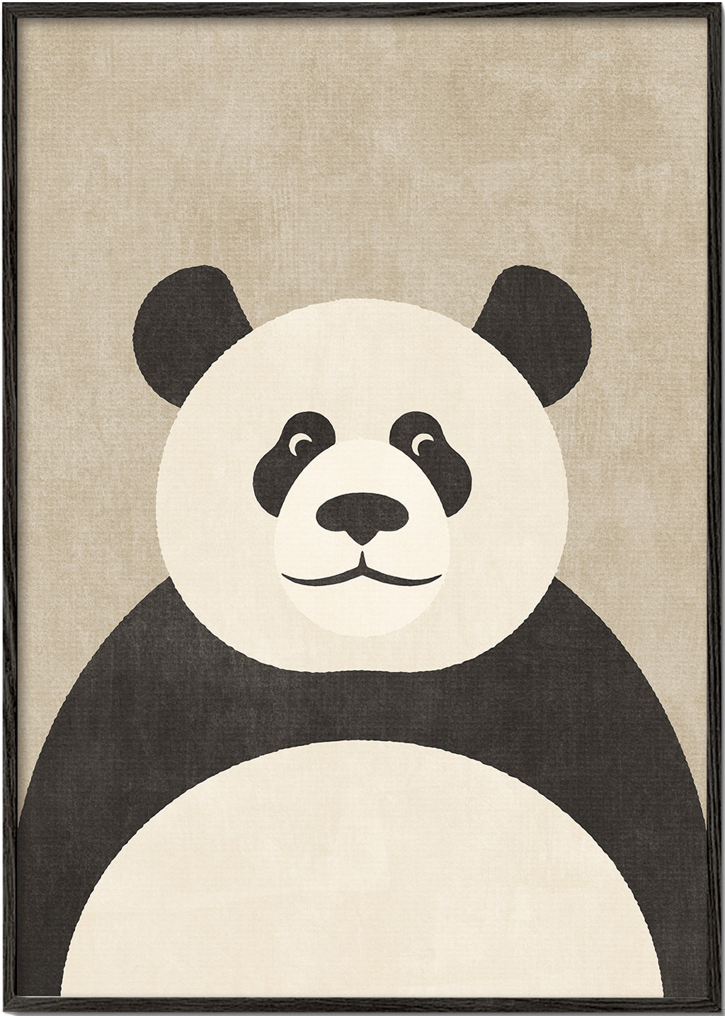 Plakat panda minimalistyczny do pokoju dziecka