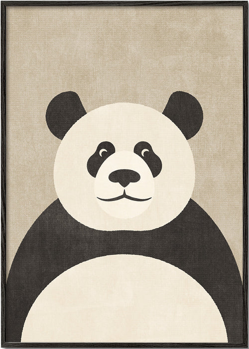 Plakat panda minimalistyczny do pokoju dziecka