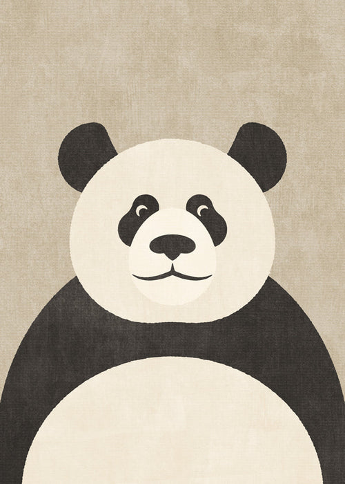 Plakat panda minimalistyczny do pokoju dziecka