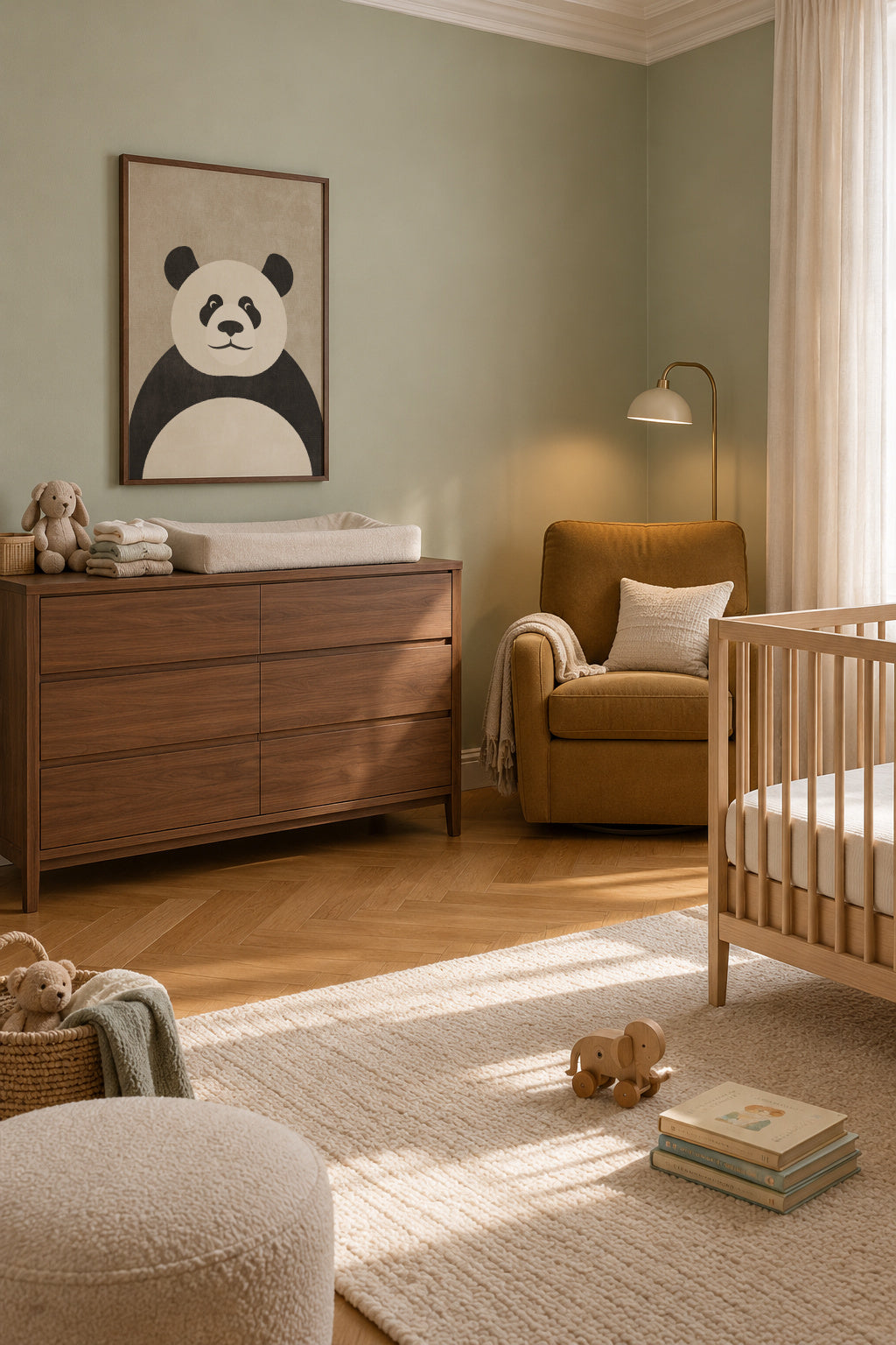 FAUNA / Panda - Framed poster in an interior