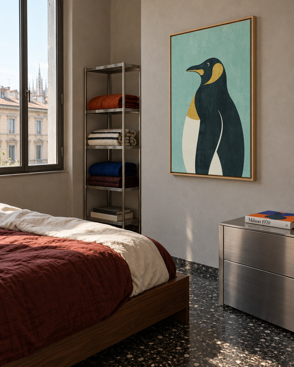 FAUNA / Emperor Penguin - Framed canvas in an interior