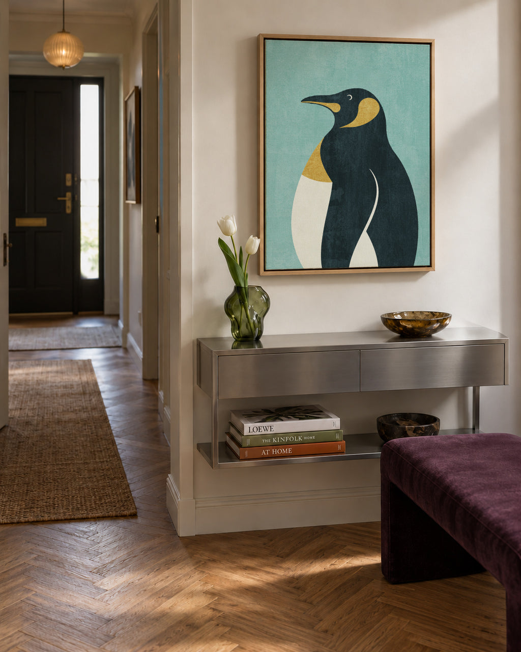 FAUNA / Emperor Penguin - Framed canvas in an interior
