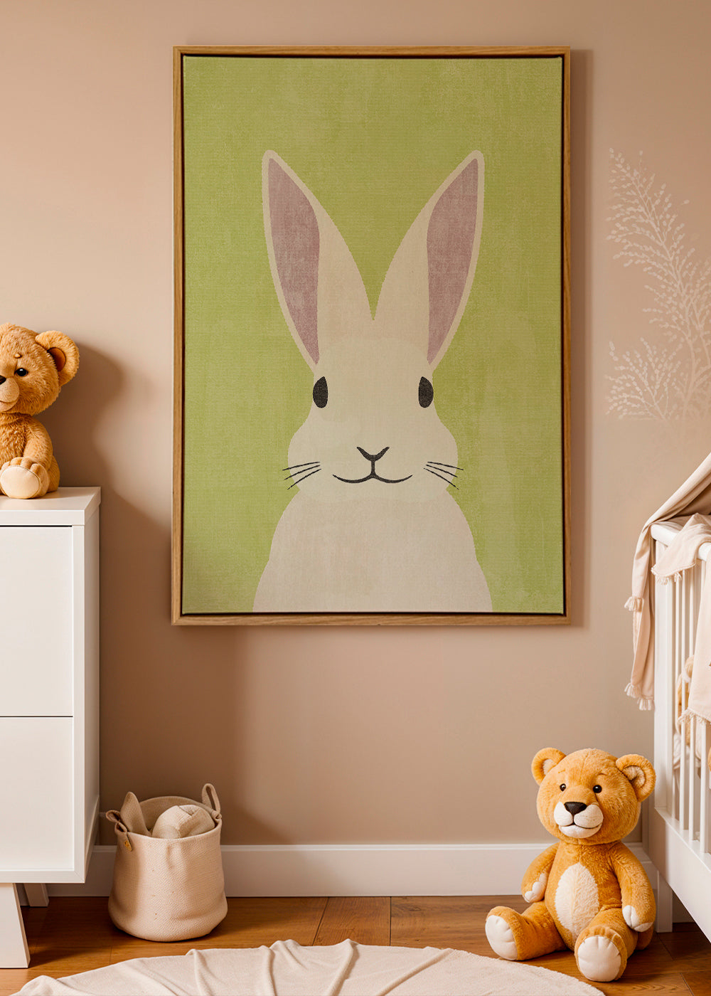 Ilustracja królika w pastelowych kolorach