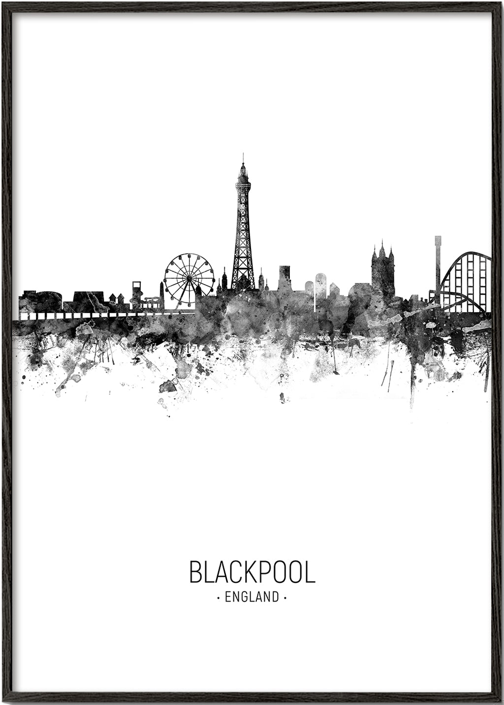 Sztuka do kuchni Blackpool skyline tusz
