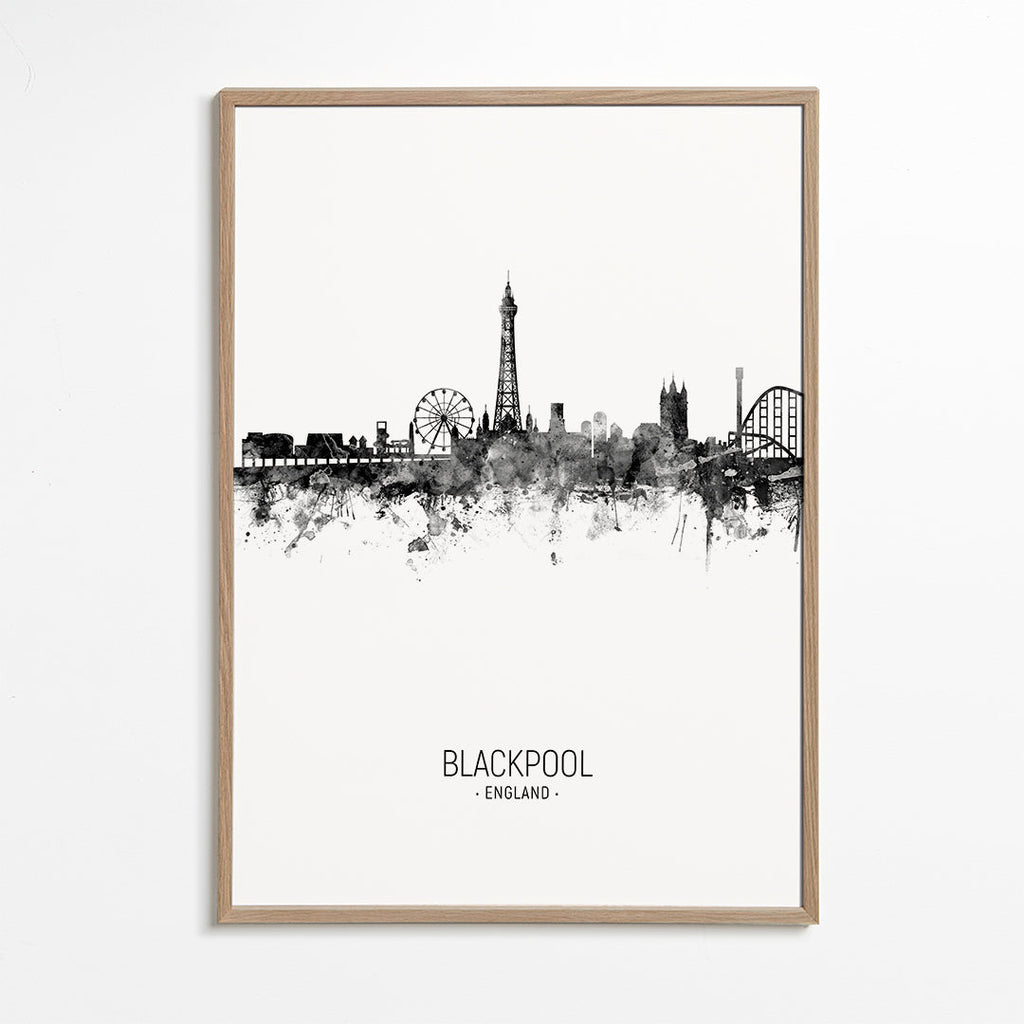 Sztuka do kuchni Blackpool skyline tusz