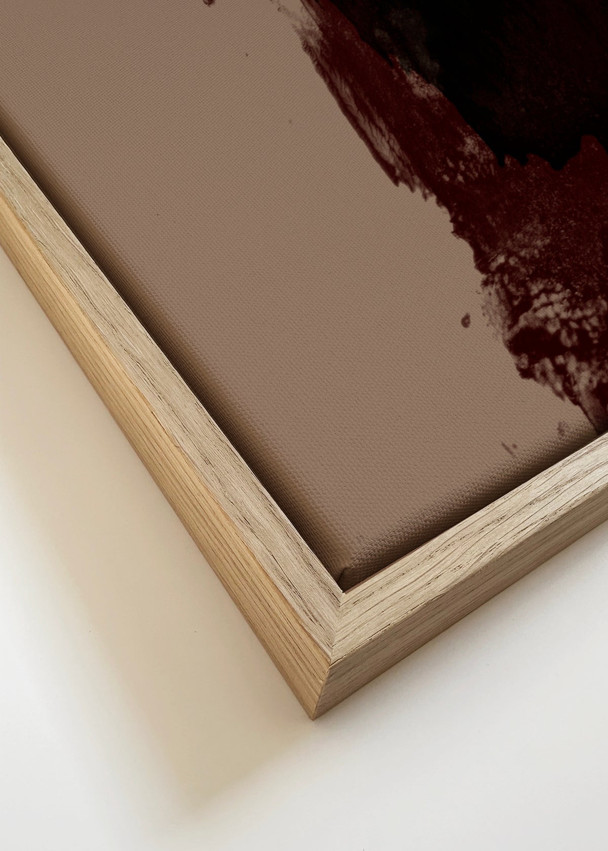 Organic Abstract Natural Colour #2 - Framed canvas detail