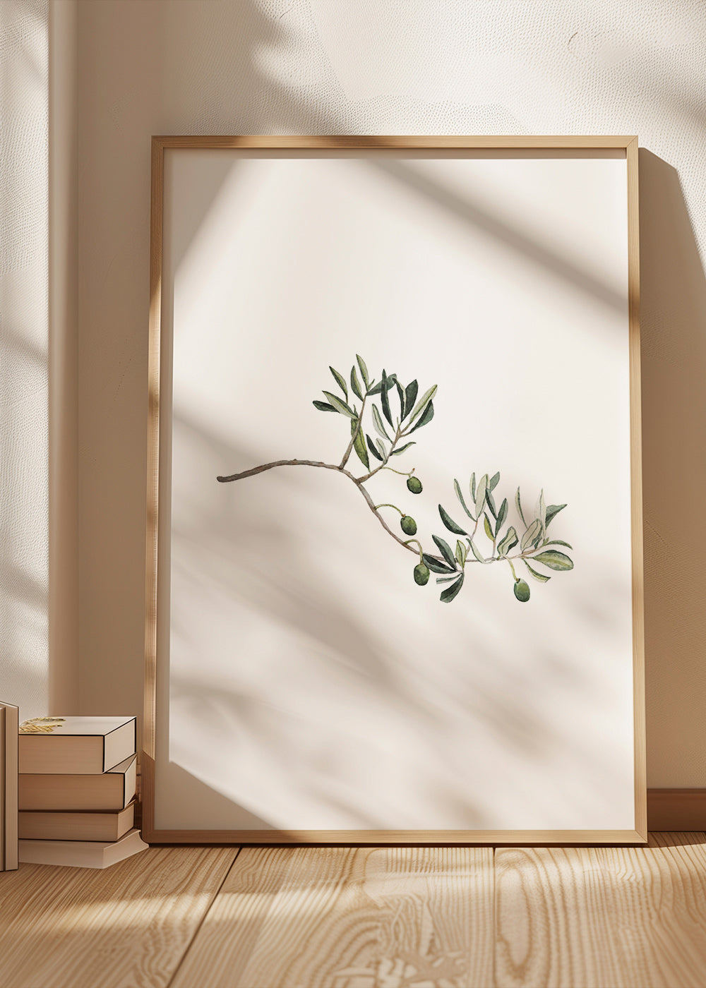 Plakat botaniczny gałązka oliwki