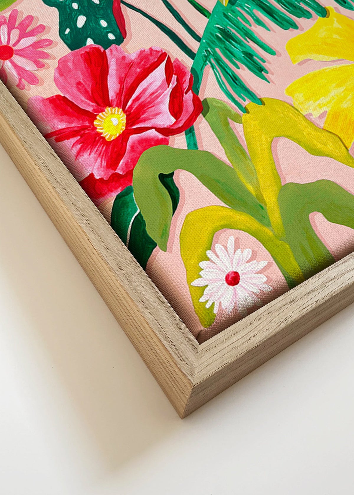 Plakat botaniczny z kolorowymi kwiatami