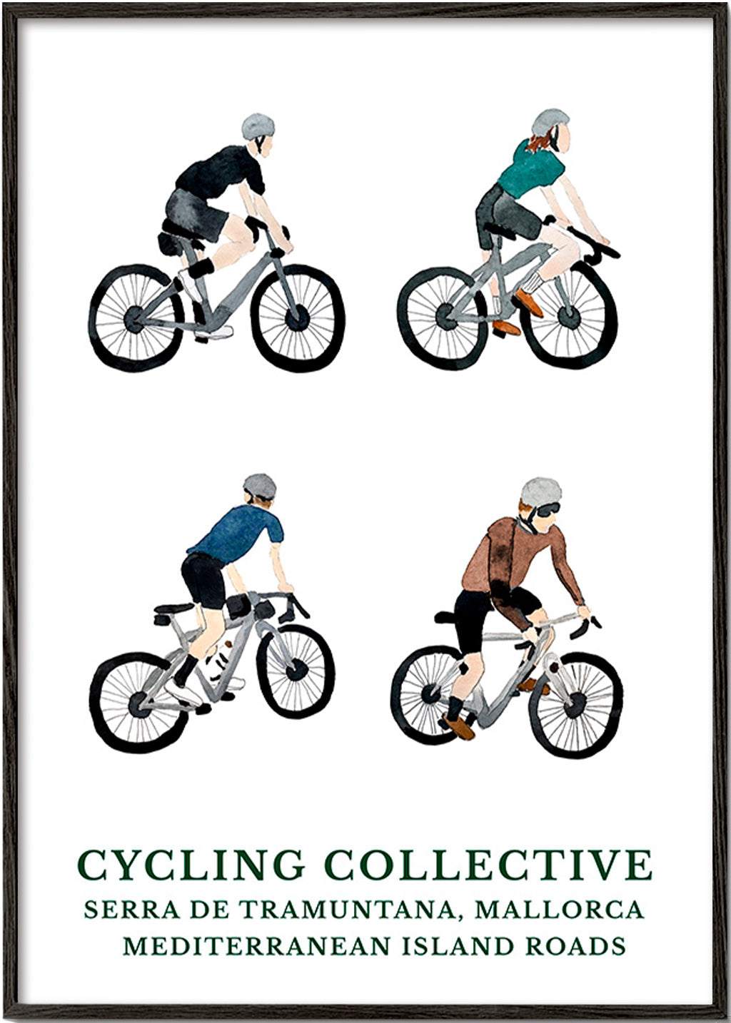 Cuadro sportowy Mallorca rowerzyści