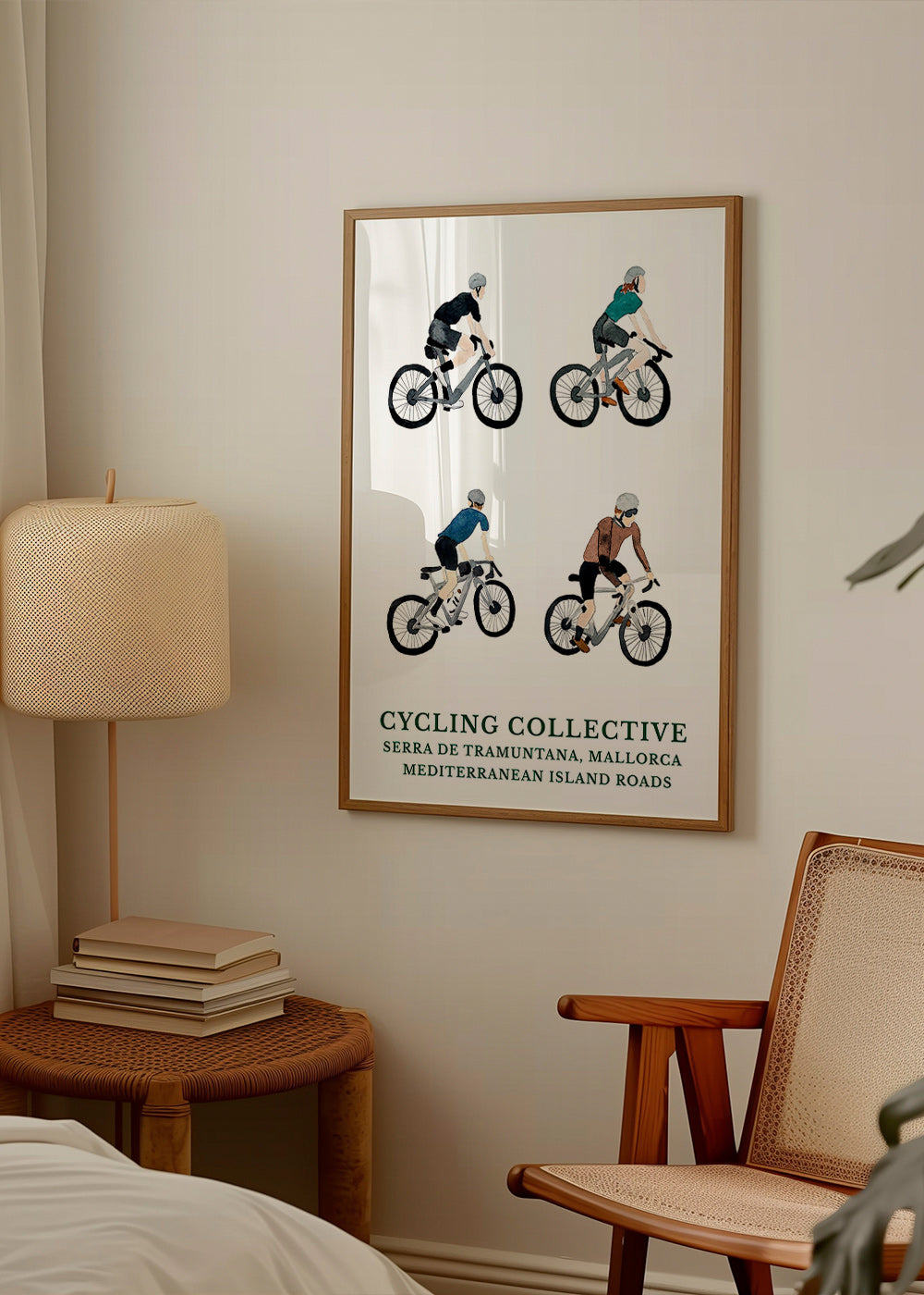 Cuadro sportowy Mallorca rowerzyści