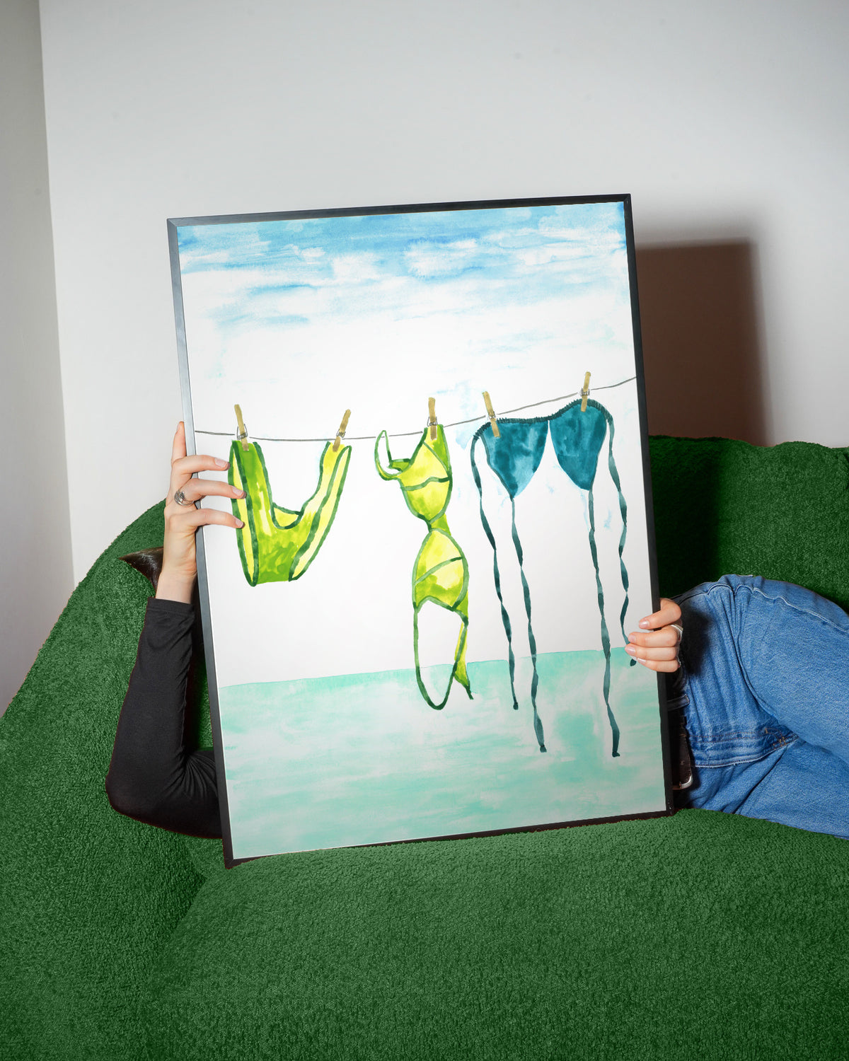 Bikini Beach Days - Framed poster detail