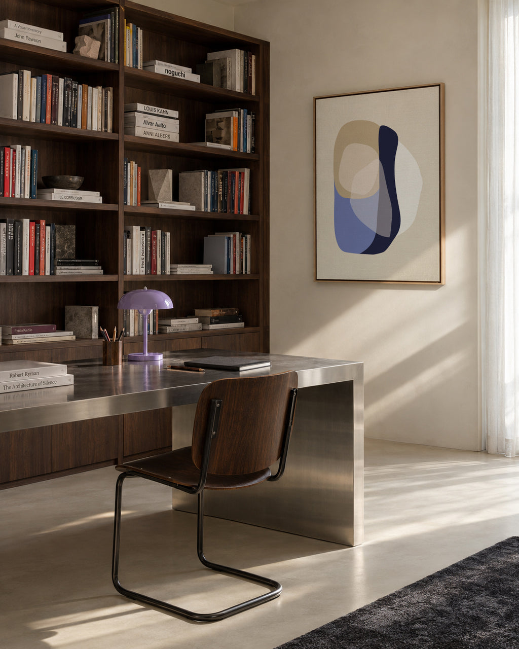 Form XII - Framed canvas in an interior