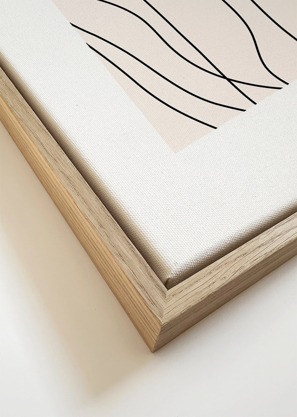 Minimalistyczny plakat z organicznymi liniami
