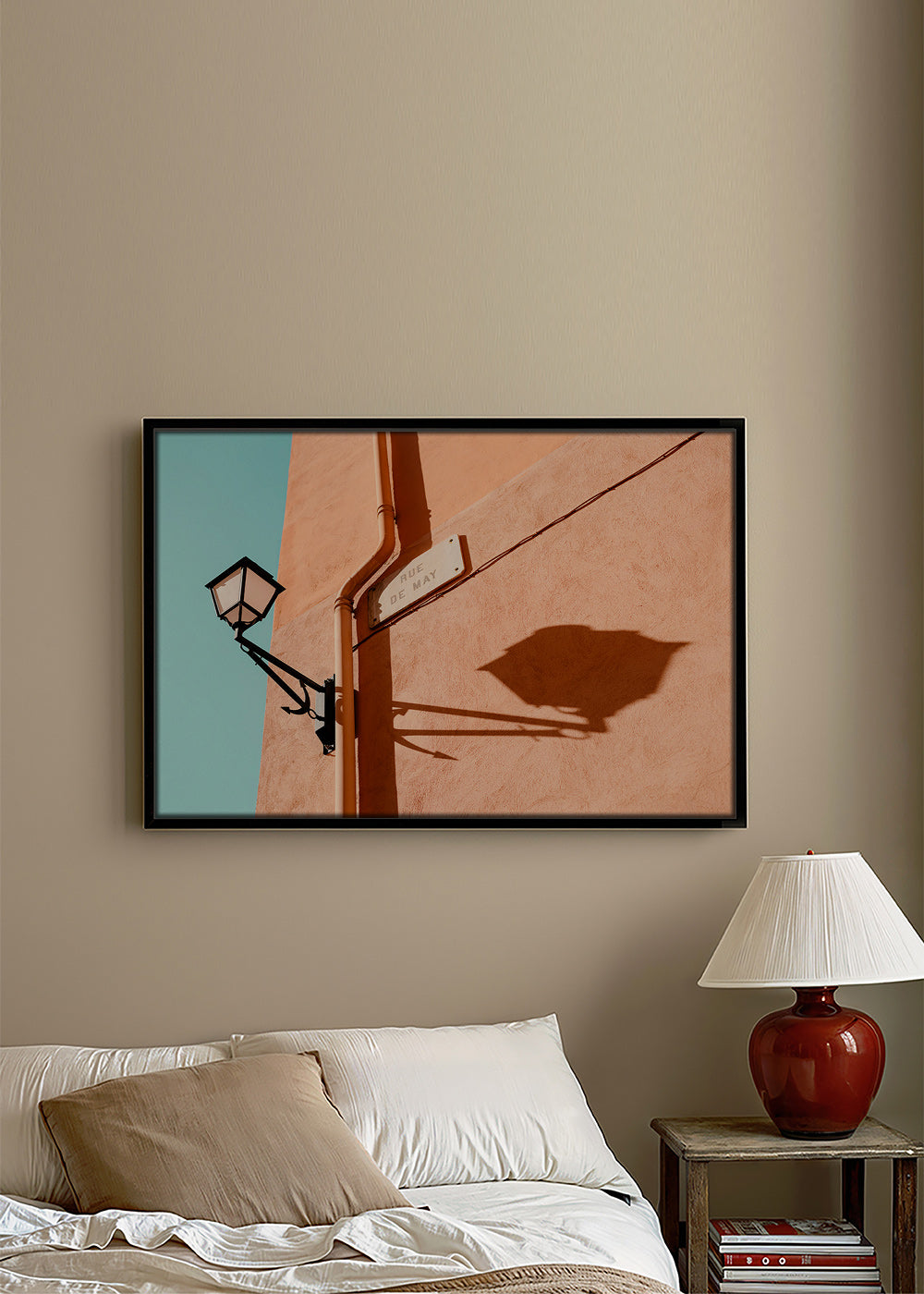 Sztuka do kuchni Rue de May latarnia i cień – Canvas1