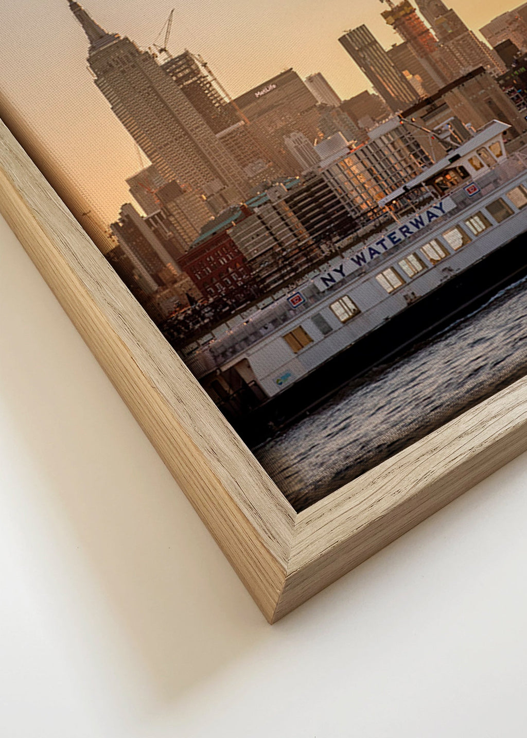 Sztuka do miasta Skyline Manhattan – Canvas detail