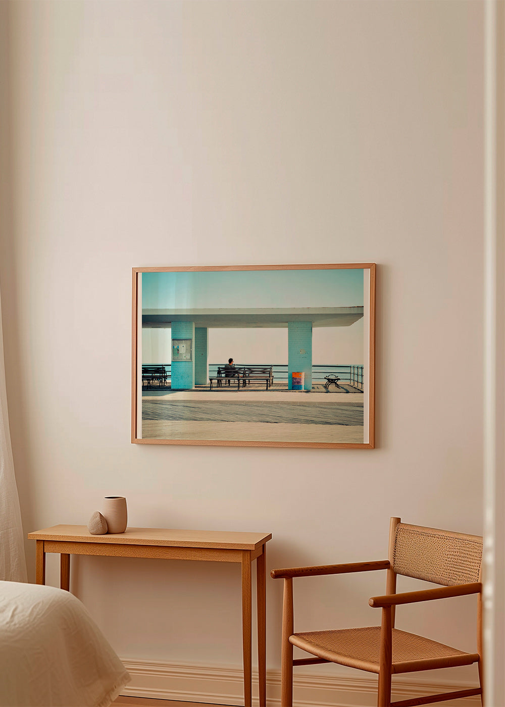 Fotografia molo z samotną ławką – Product2