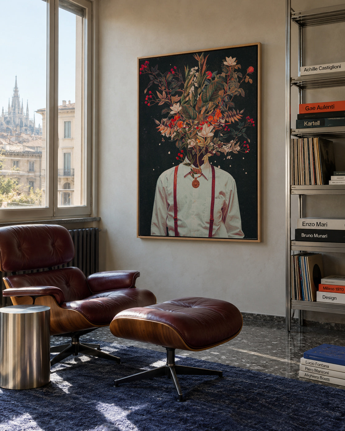 Foliage - Framed canvas in an interior