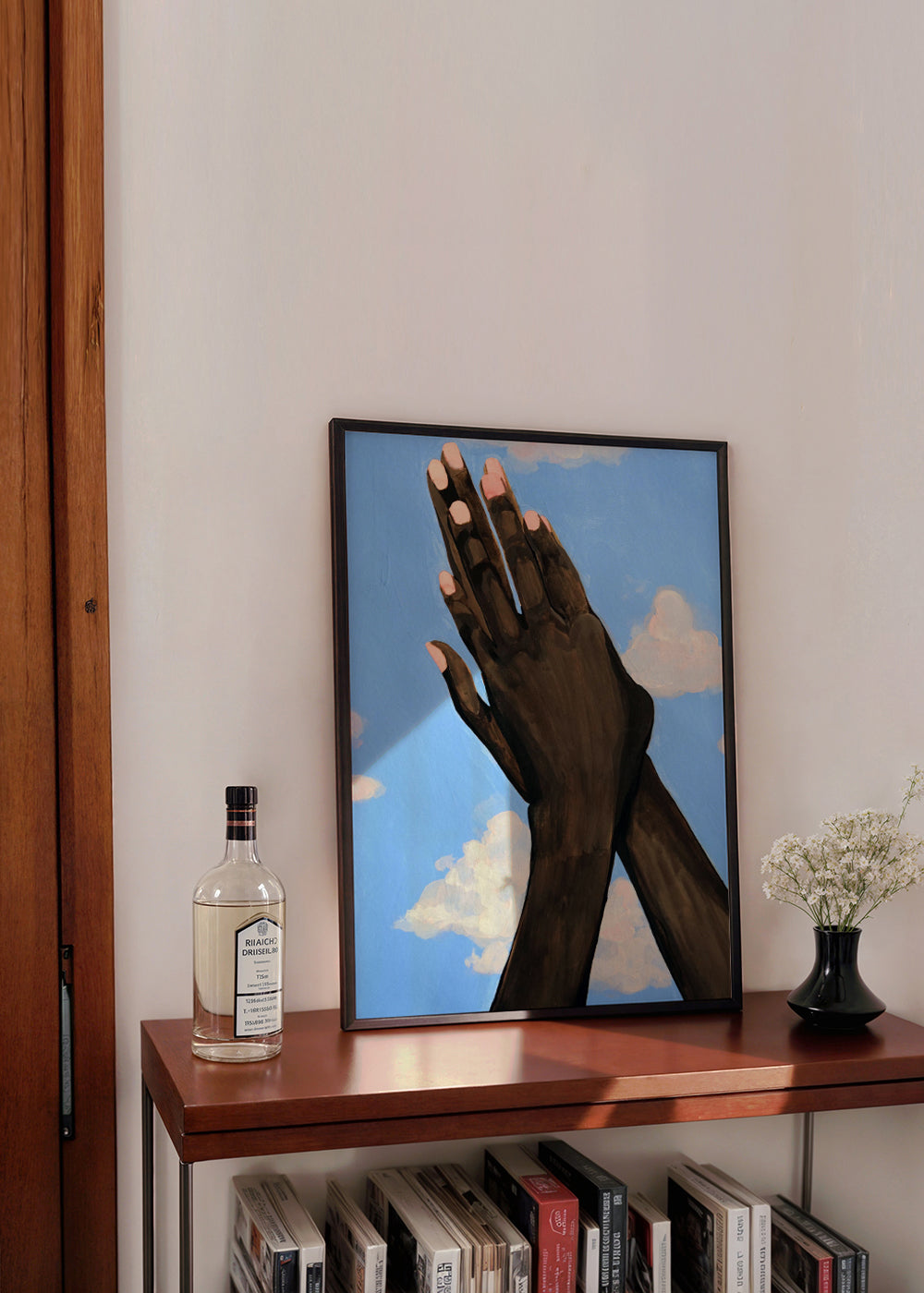 Ilustracja rąk sięgających nieba