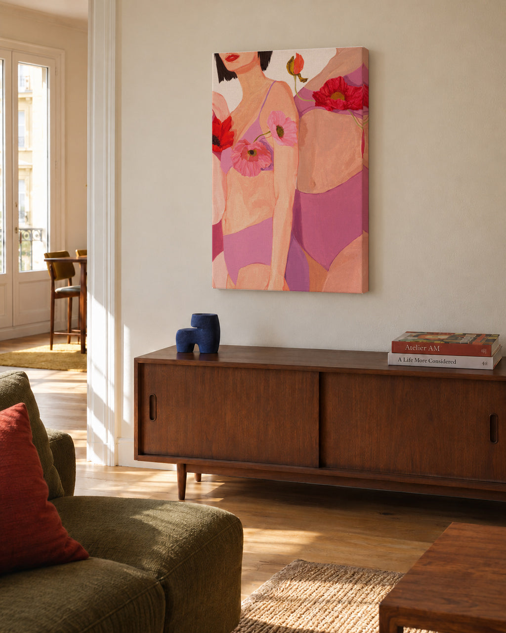 Harmony - Unframed canvas in an interior