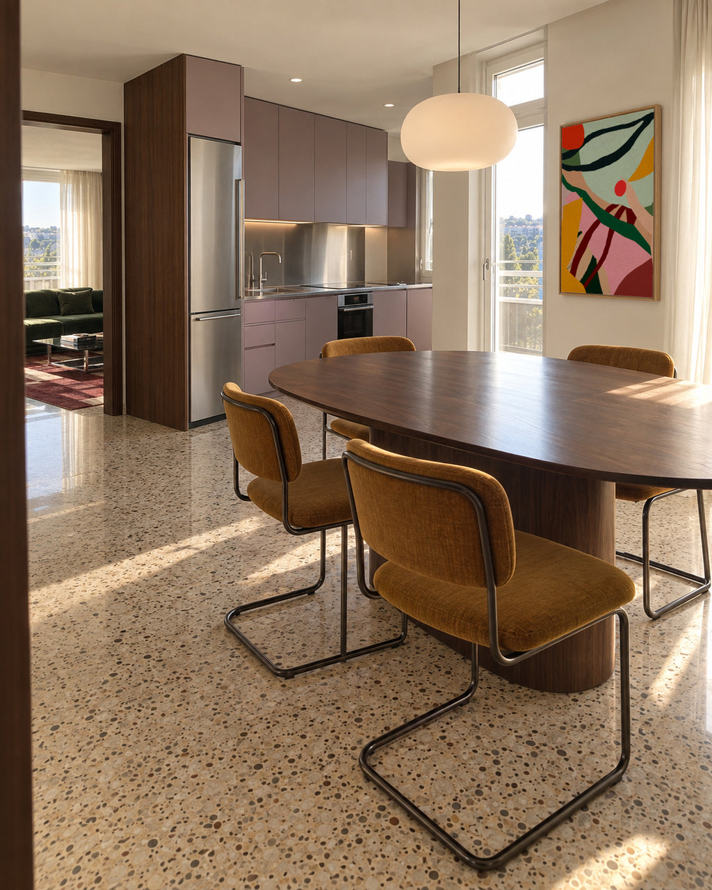 Maribondo - Framed canvas in an interior