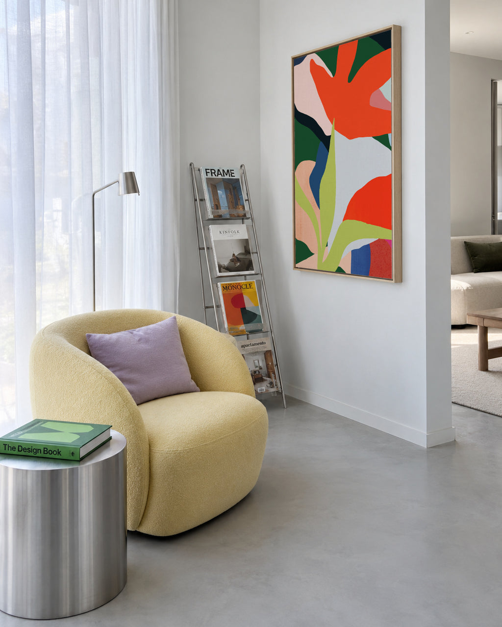 Ponta verde - Framed canvas in an interior