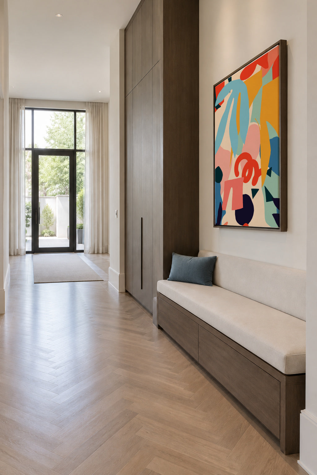 Gunga - Framed canvas in an interior