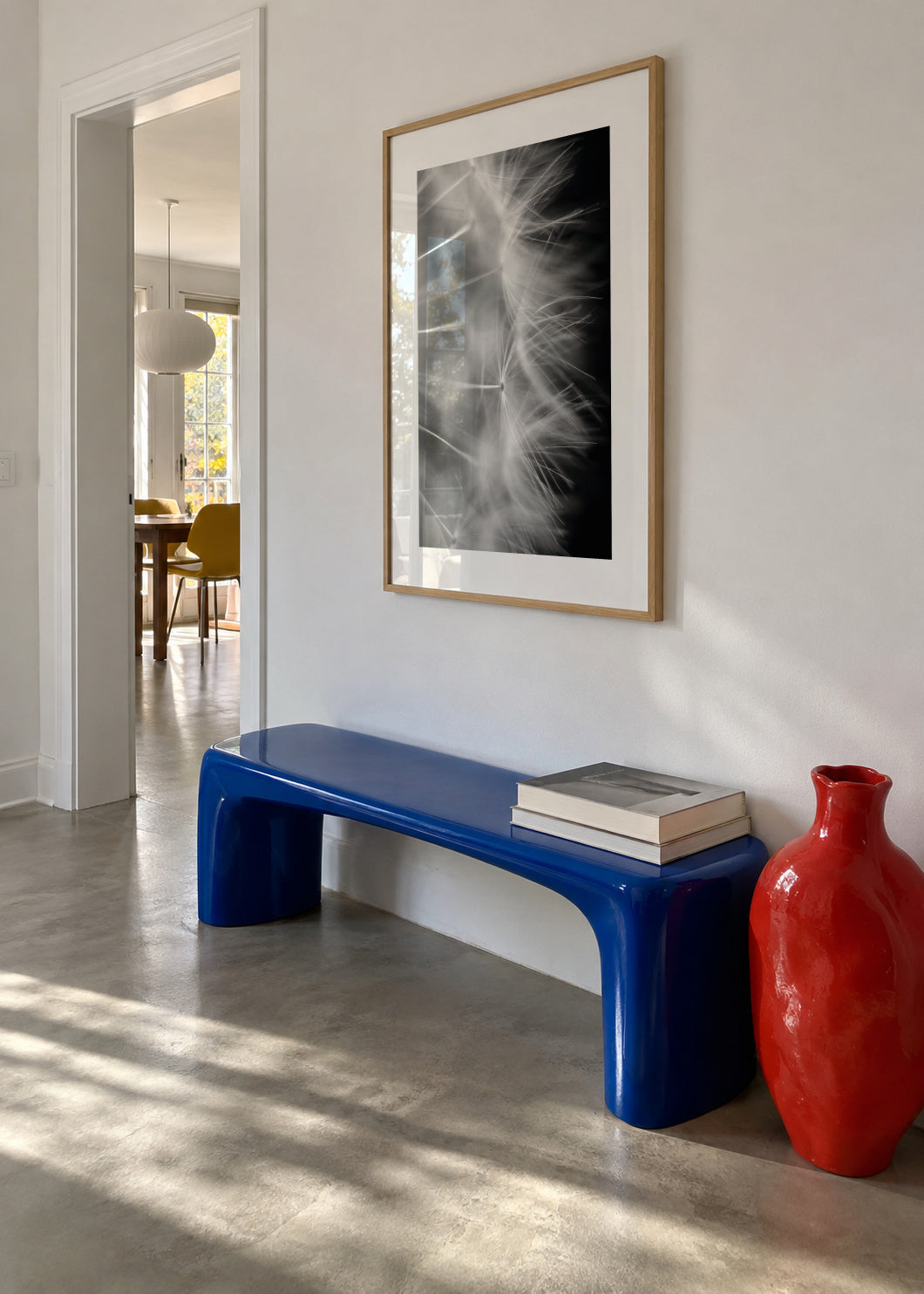 Blow it - Framed poster in an interior
