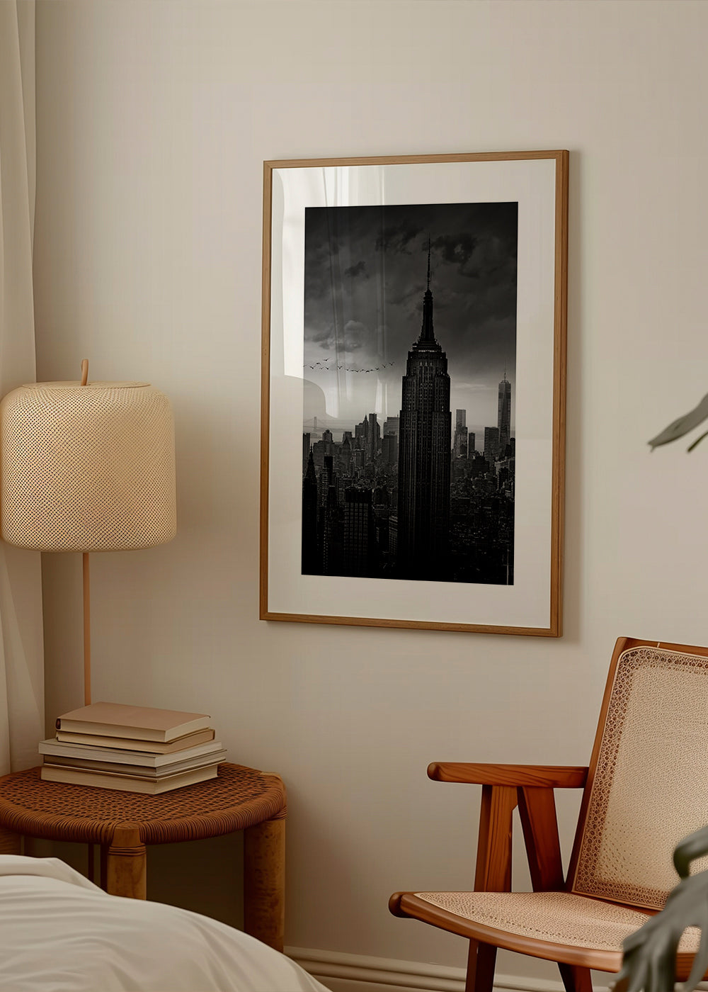 Plakat podróżniczy: Empire State czarno-biały
