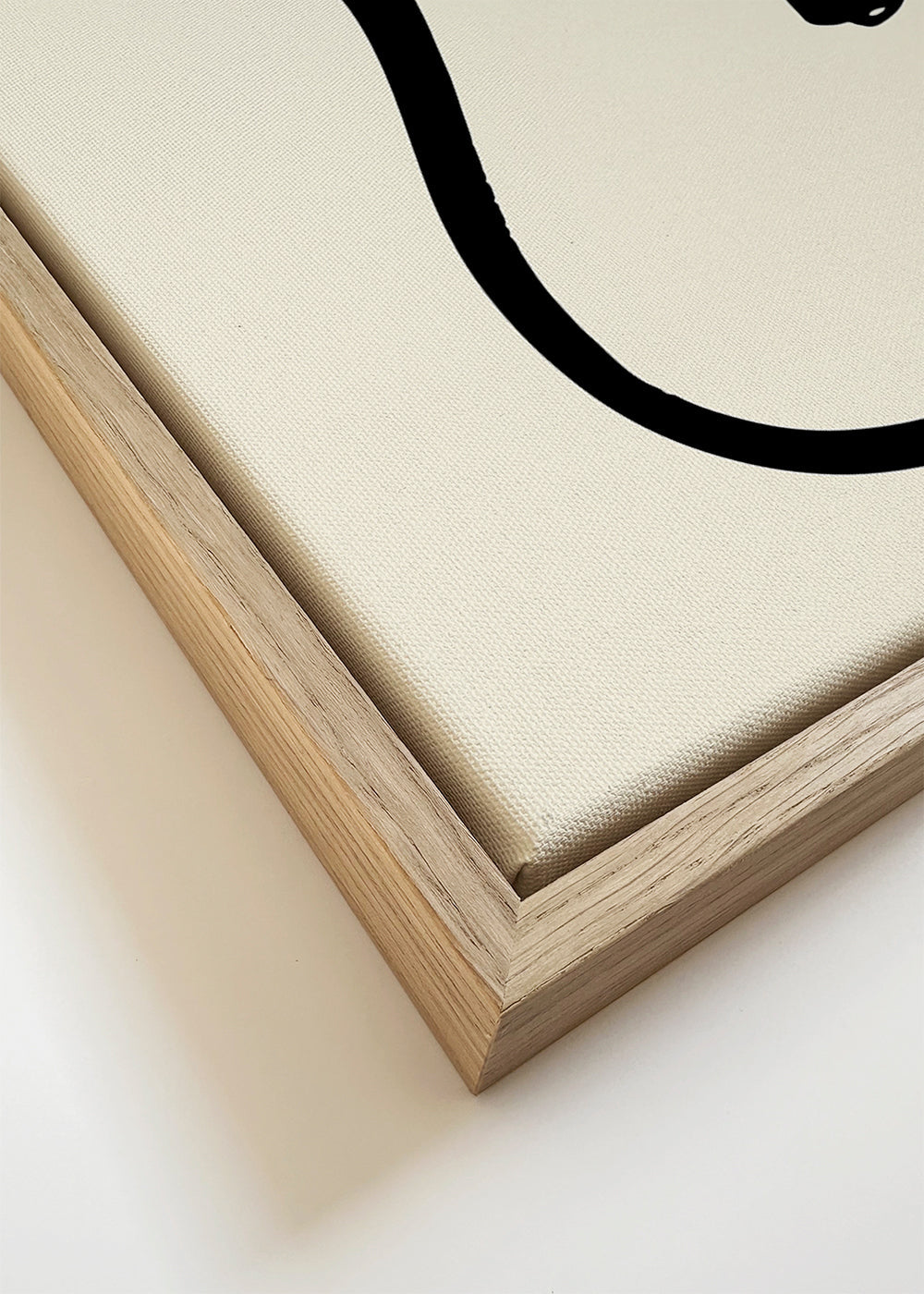 Plakat minimalistyczny czarne linie organiczne