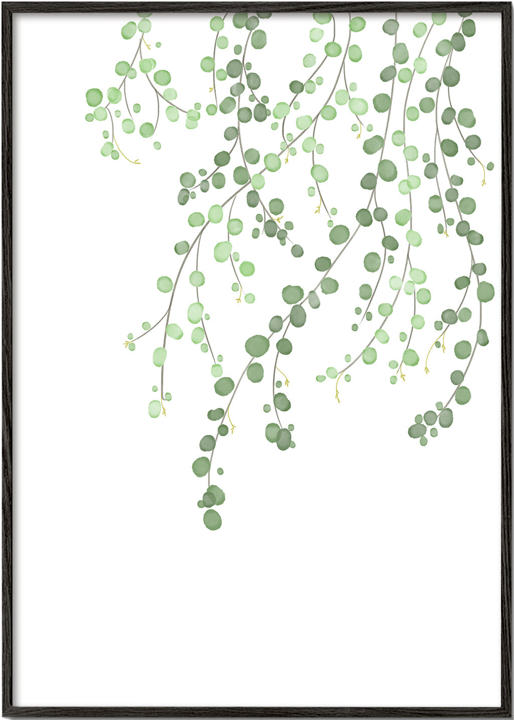 Plakat botaniczny wiszące gałęzie