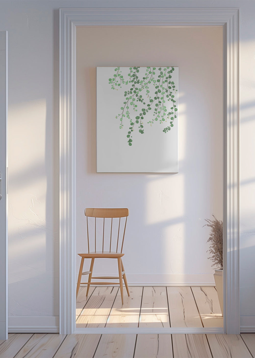 Plakat botaniczny wiszące gałęzie