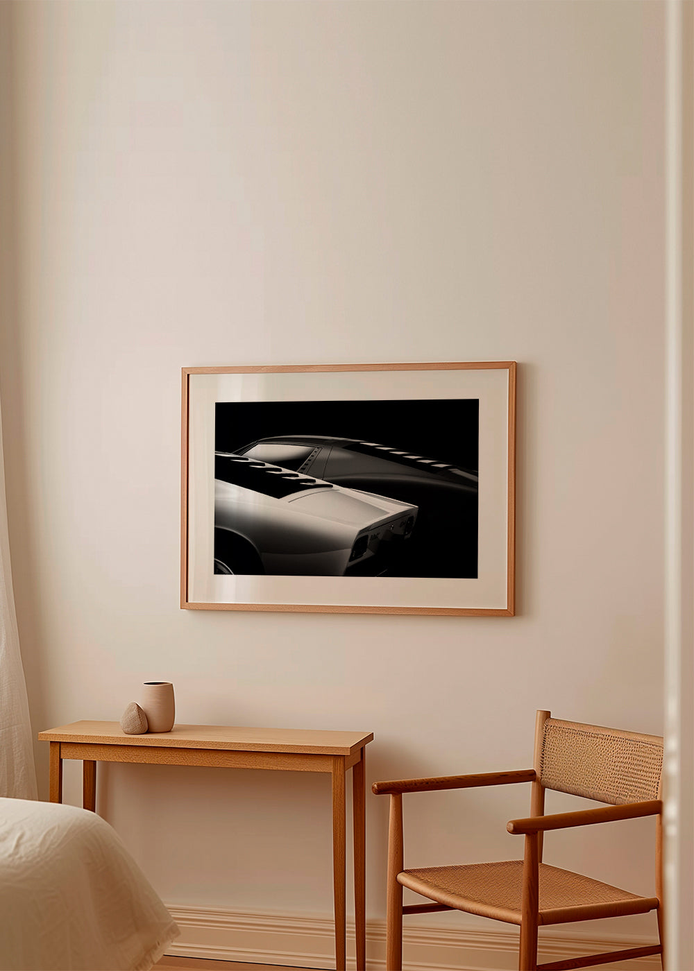 Fotografia samochodów Miura w profilu