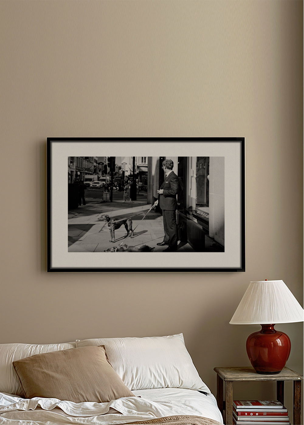 Fotografia miejska mężczyzna z psem