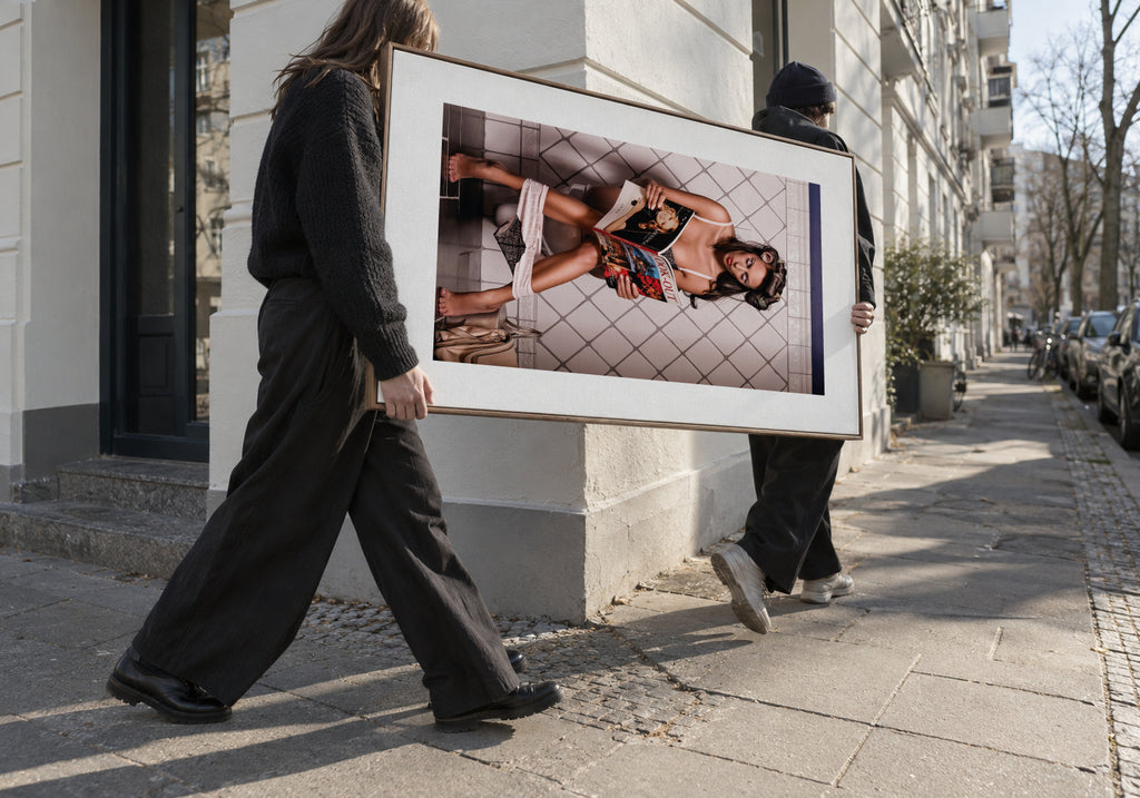 Multitasking - Framed canvas in an interior