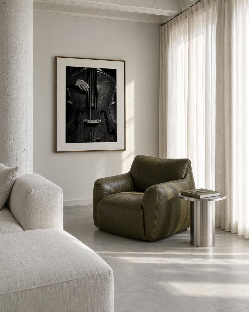 jazz - Framed canvas in an interior