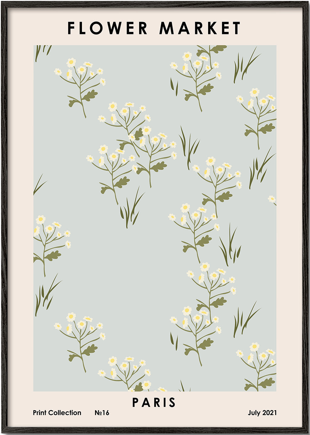 Plakat botaniczny Flower Market Paris