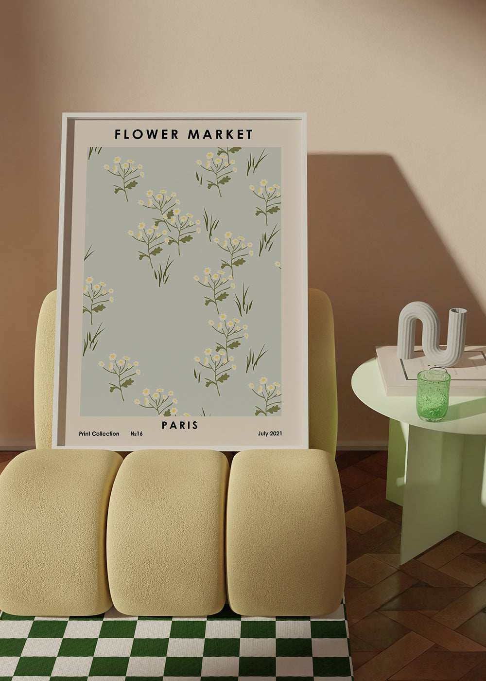 Plakat botaniczny Flower Market Paris