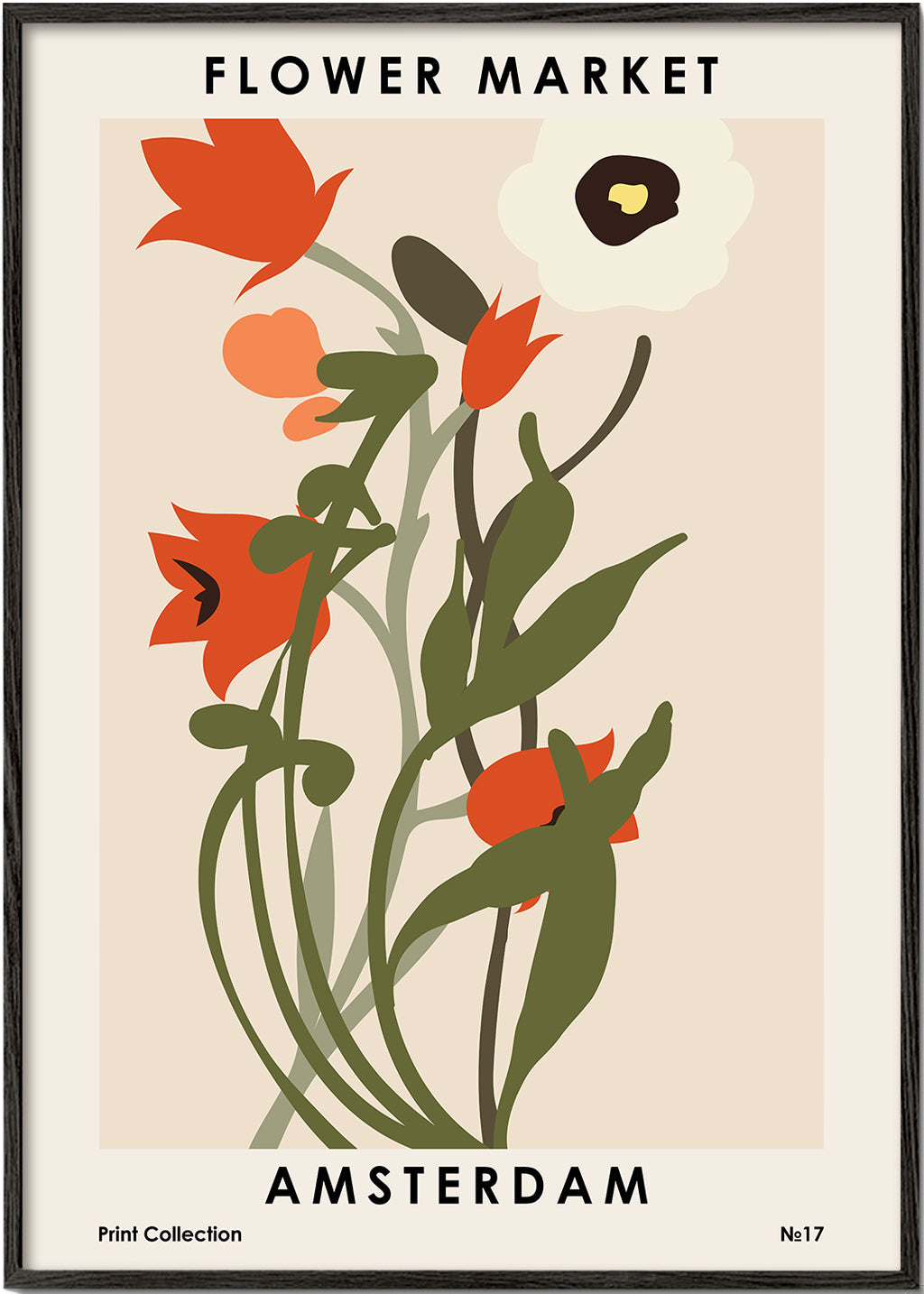 Plakat botaniczny Flower Market Amsterdam bukiet