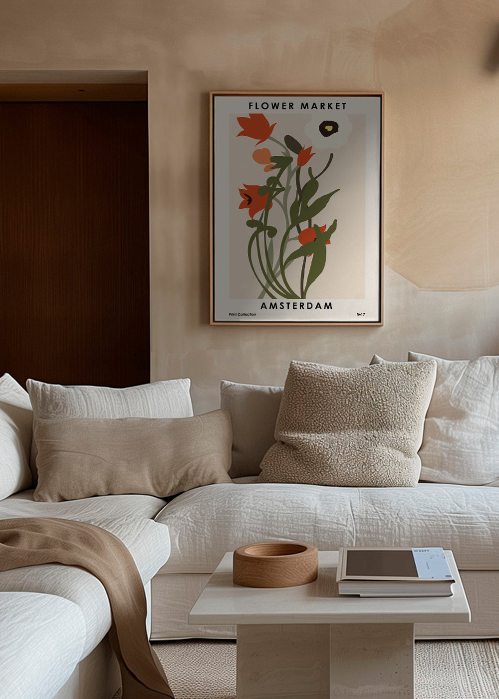 Plakat botaniczny Flower Market Amsterdam bukiet