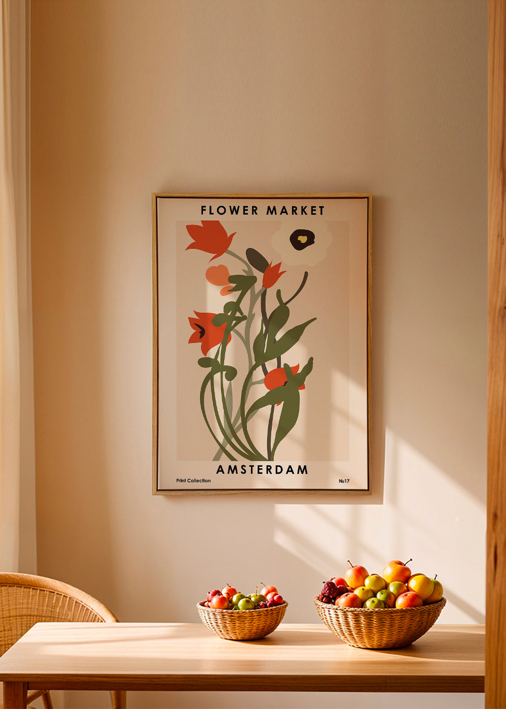 Plakat botaniczny Flower Market Amsterdam bukiet