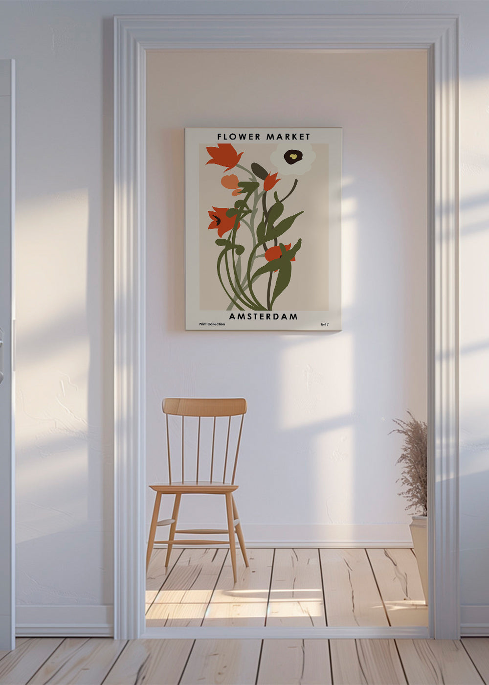 Plakat botaniczny Flower Market Amsterdam bukiet