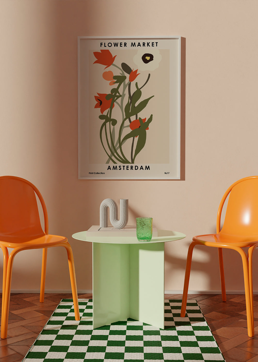 Plakat botaniczny Flower Market Amsterdam bukiet
