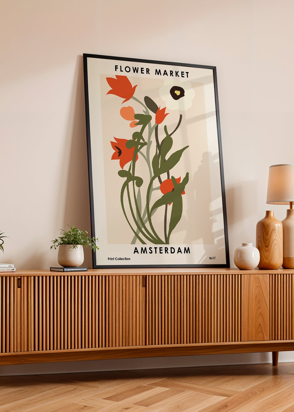 Plakat botaniczny Flower Market Amsterdam bukiet
