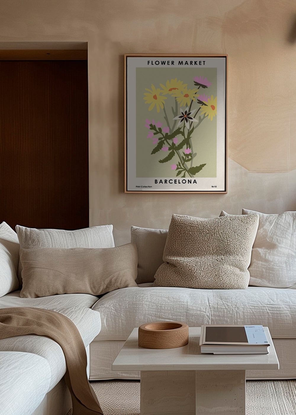 Plakat botaniczny Flower Market Barcelona